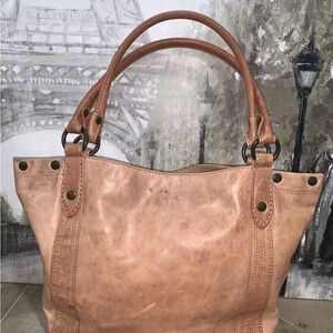 🤍🌷🤍FRYE MELISSA DISTRESSED LEATHER SHOULDER BAG Dusty Rose $388